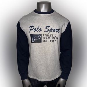 Vintage Polo Sport Ralph Lauren Stadium Bear RL Men’s XL Crewneck Sweatshirt